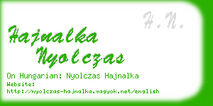 hajnalka nyolczas business card
